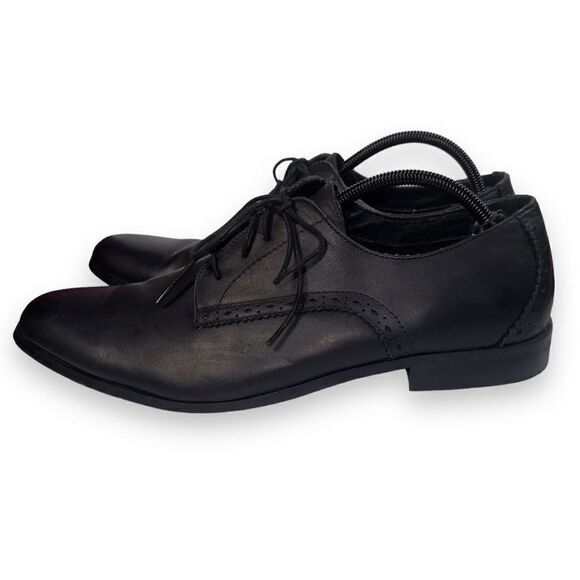 Penguin by Munsingwear Blucher Oxfords Black Leather PBLU201-1 Men's 13 - Picture 2 of 11